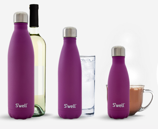 White Marble - Stainless Steel S'well Water Bottle - Thorn and Burrow