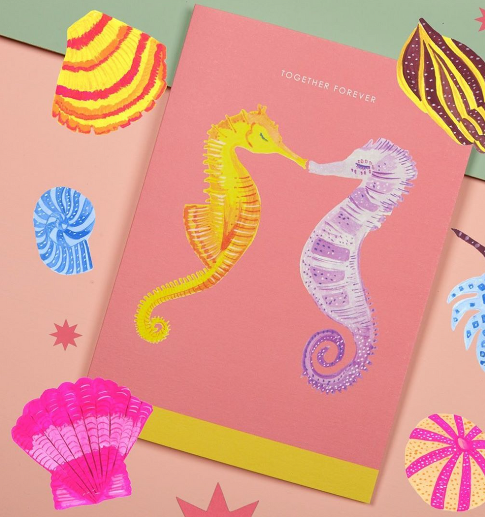 " Seahorses " Card