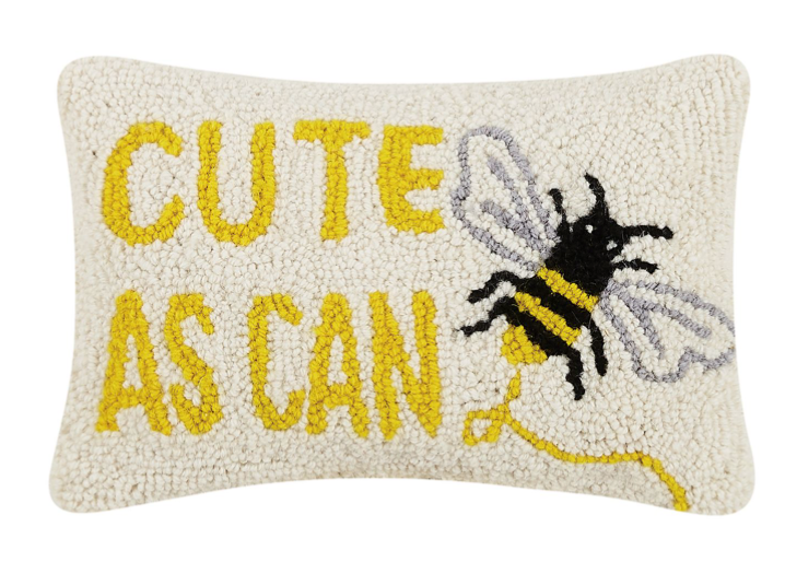 Cute As Can BEE Hook Pillow