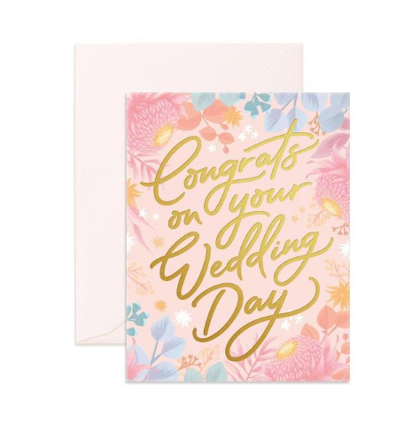 " Congrats Wedding Day " Greeting Card