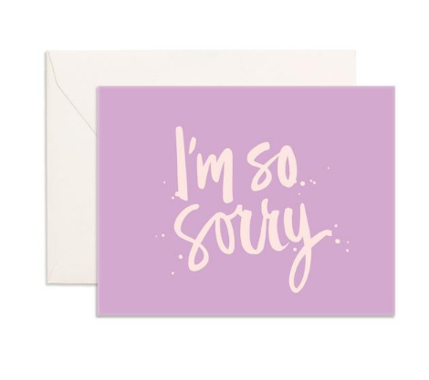 "I'm So Sorry" Greeting Card