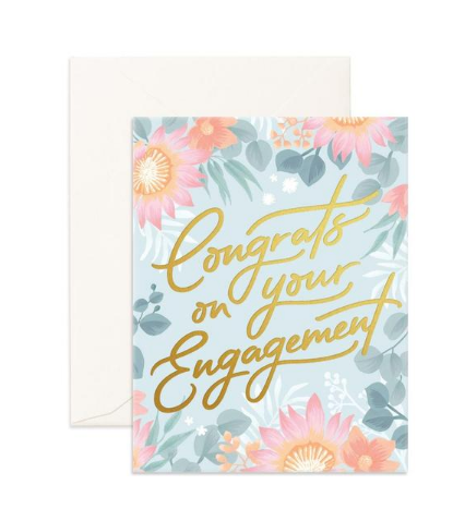 "Congrats Engagement" Greeting Card