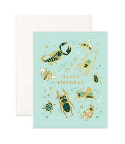 "Happy Birthday Bugs" Greeting Card