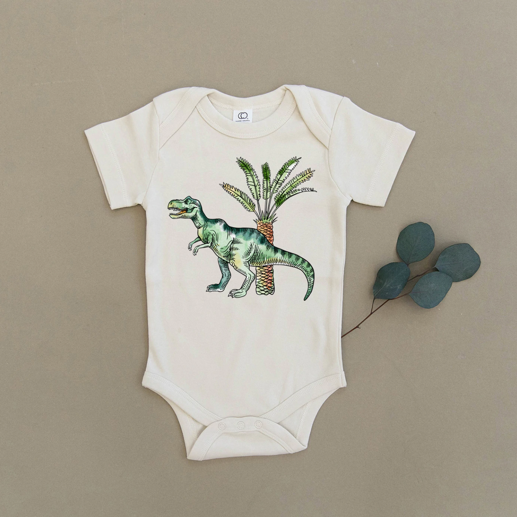 T-Rex Organic Baby Bodysuit