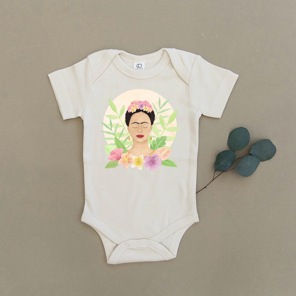 Frida Kahlo Organic Baby Bodysuit