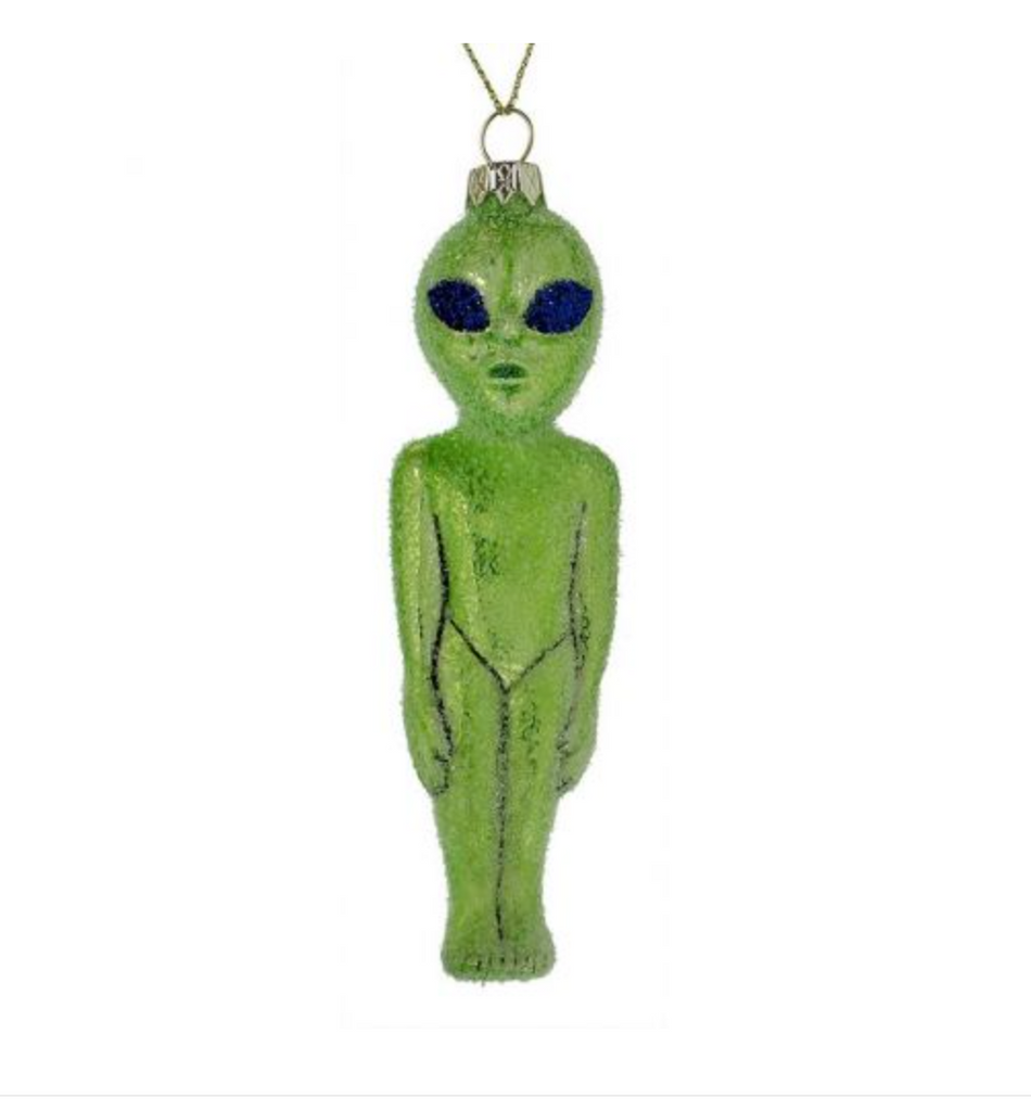" Little Green Alien " Ornament