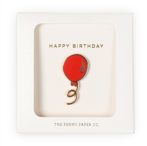 Happy Birthday Balloon Enamel Pin