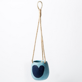 Hanging Heart Pot (Multiple Colours)