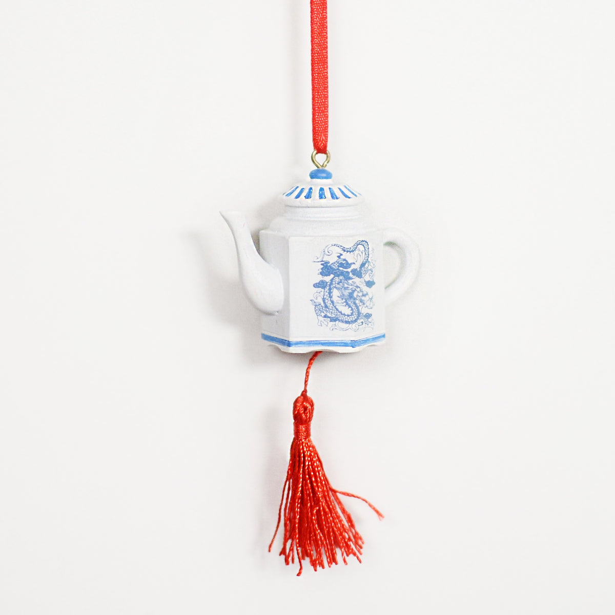 Hanging Decoration: Porcelain Teapot