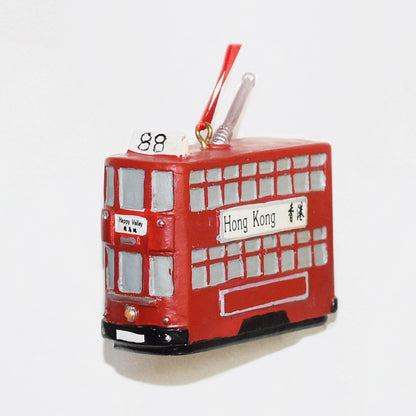 Hong Kong Hanging Decoration: Red Tram