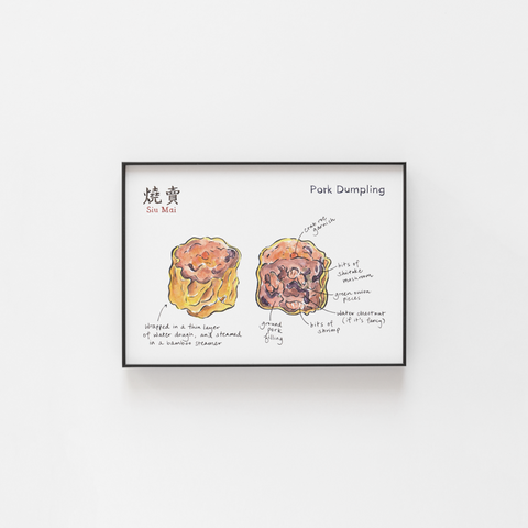 " Siu Mai Pork " - Art Print