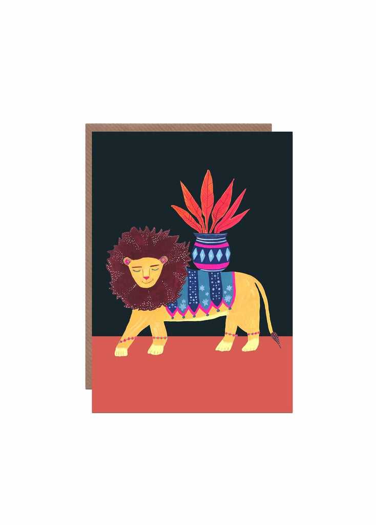 " Tropical Lion " Card