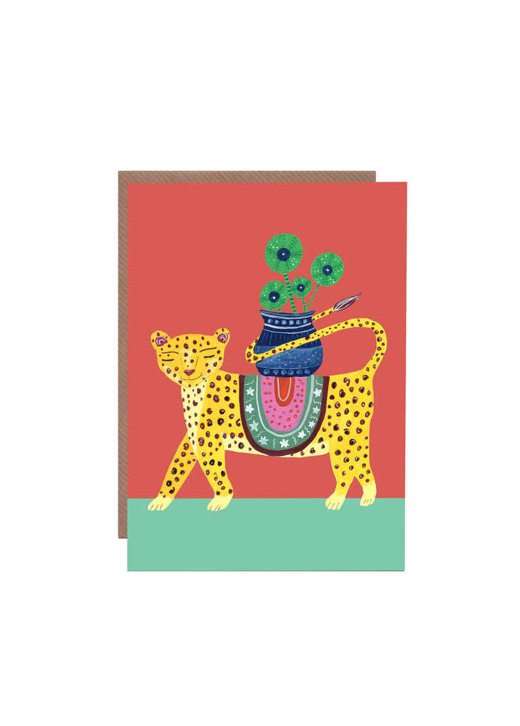 " Tropical Leopard " Card