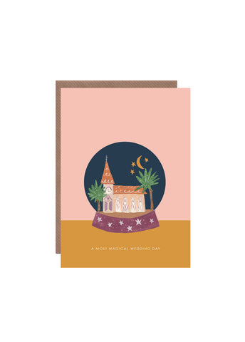 " Wedding Globe " Card