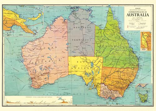 " Australia Map 3 " Poster