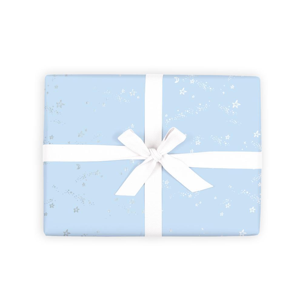 Blue Stardust Gift Wrap