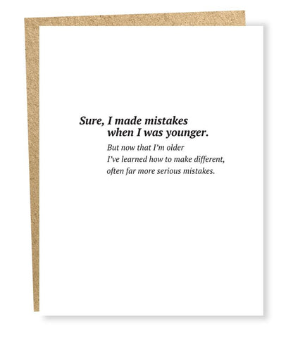 " Serious Mistakes " Card