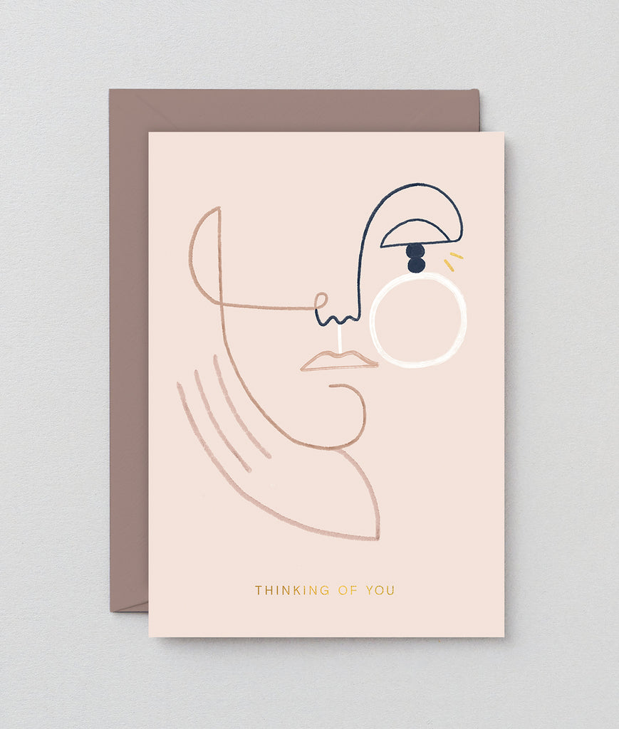 " Thinking Of You Face " Card