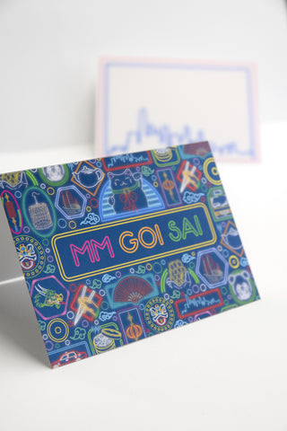 Boxed Notecards - Neon Mm Goi Sai