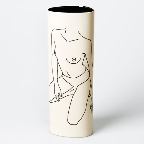 Nude Kneeling Vase