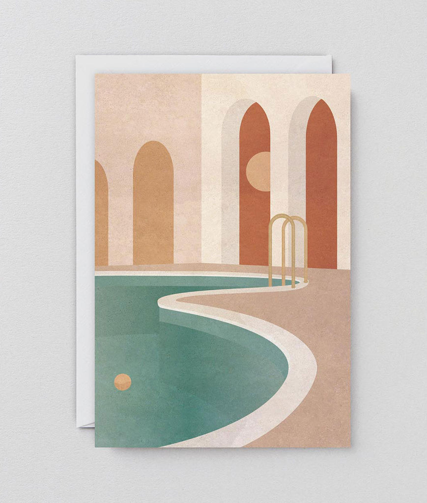 " Pool with Arches " Card