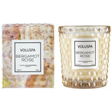 Textured Glass Candle (Rose Collection)