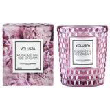 Textured Glass Candle (Rose Collection)