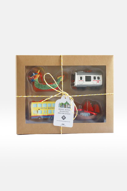 Hong Kong Travel Set Hanging Ornaments