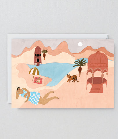 " Desert Beach " Card