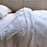 White Linen Bed Set - Thorn and Burrow