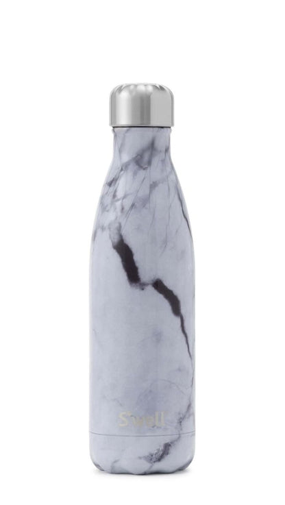 White Marble - Stainless Steel S'well Water Bottle - Thorn and Burrow
