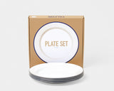 24cm Plates Enamel Ware set of 4