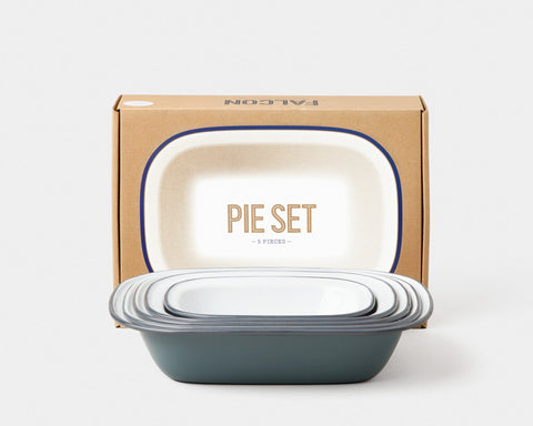 Pie Set Enamel Ware set of 5