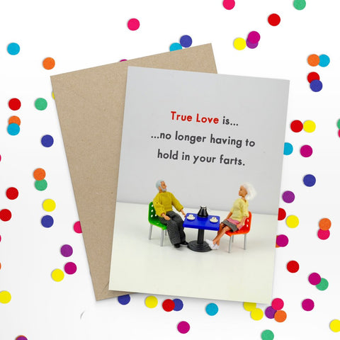 " True Love  Farts " Greeting Card