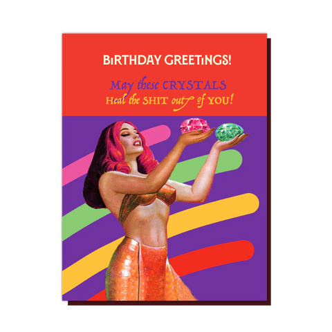 " Birthday Crystals " Card