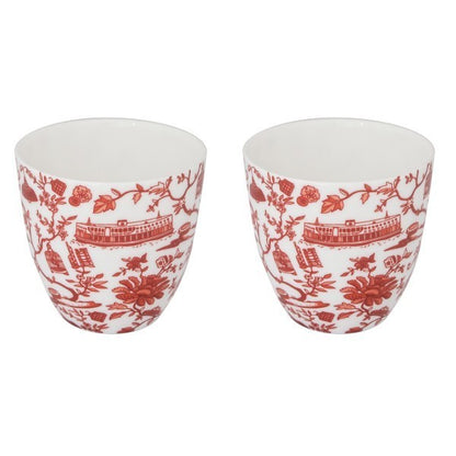 HK Toile East-Meets-West Cups (Set of 2) - Thorn and Burrow