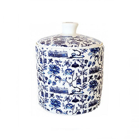 HK Toile Sugar Bowl