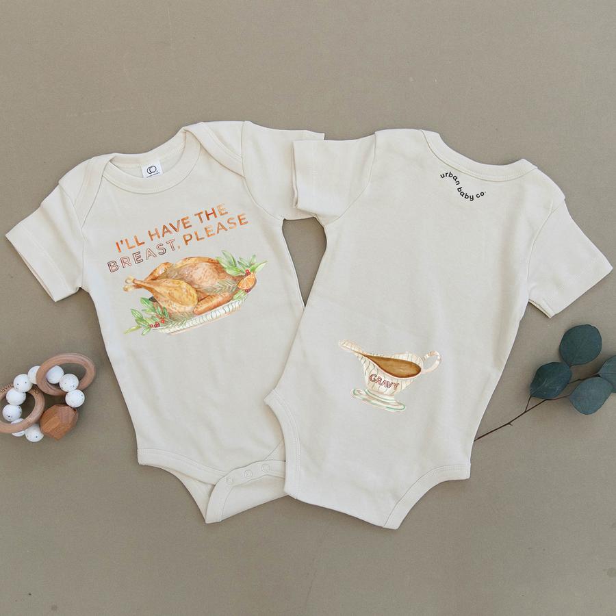I'll Have The Breast Please Organic Baby Bodysuit
