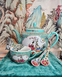 Chinoiserie In Aquamarine & Powder Blues Limited Edition Artwork