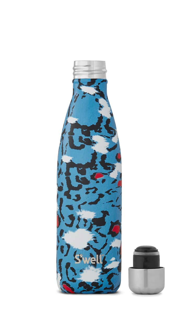 Product image of Azure Leopard - Stainless Steel S'well Water Bottle