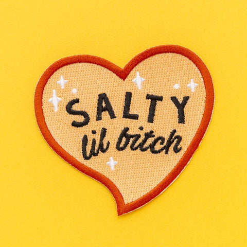 Salty Lil Bitch Embroidered Iron On Patch
