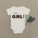 Gender Reveal Organic Baby Bodysuit (Multiple Style)
