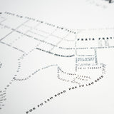 Kennedy Town Typographical Map (Multiple Colors)