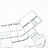 Kennedy Town Typographical Map (Multiple Colors)