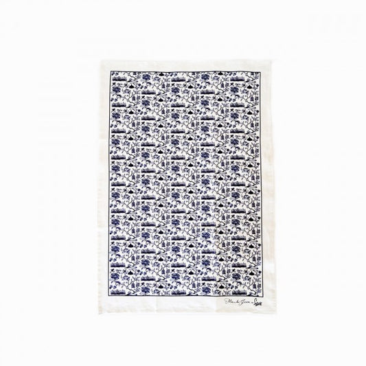 HK Toile Tea Towel - Thorn and Burrow
