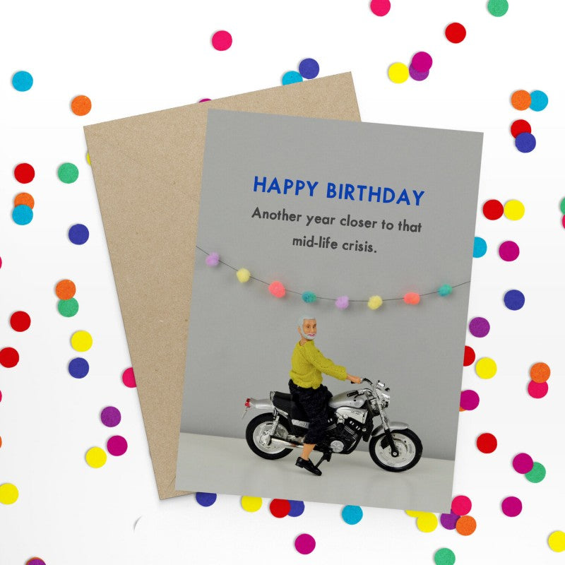 " Mid-Life Crisis " Greeting Card