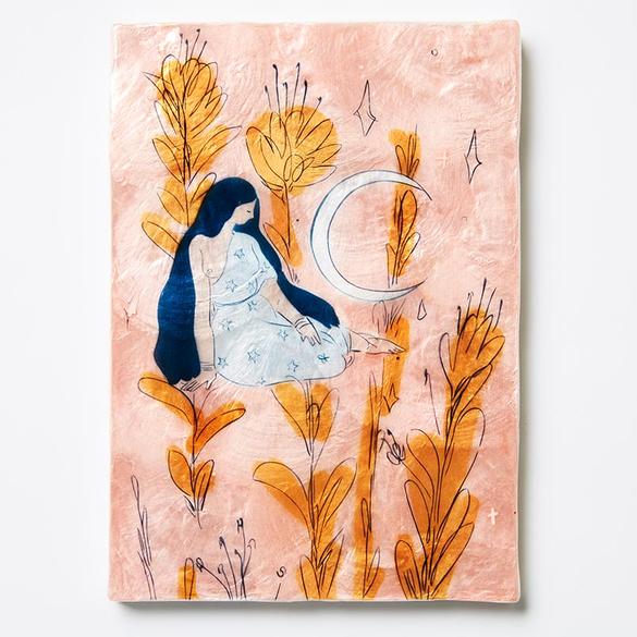 Earth Mama Tile Blush Wall Decor