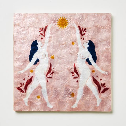 The Twins Tile Wall Decoration