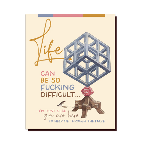 " F*cking Difficult Life " Card