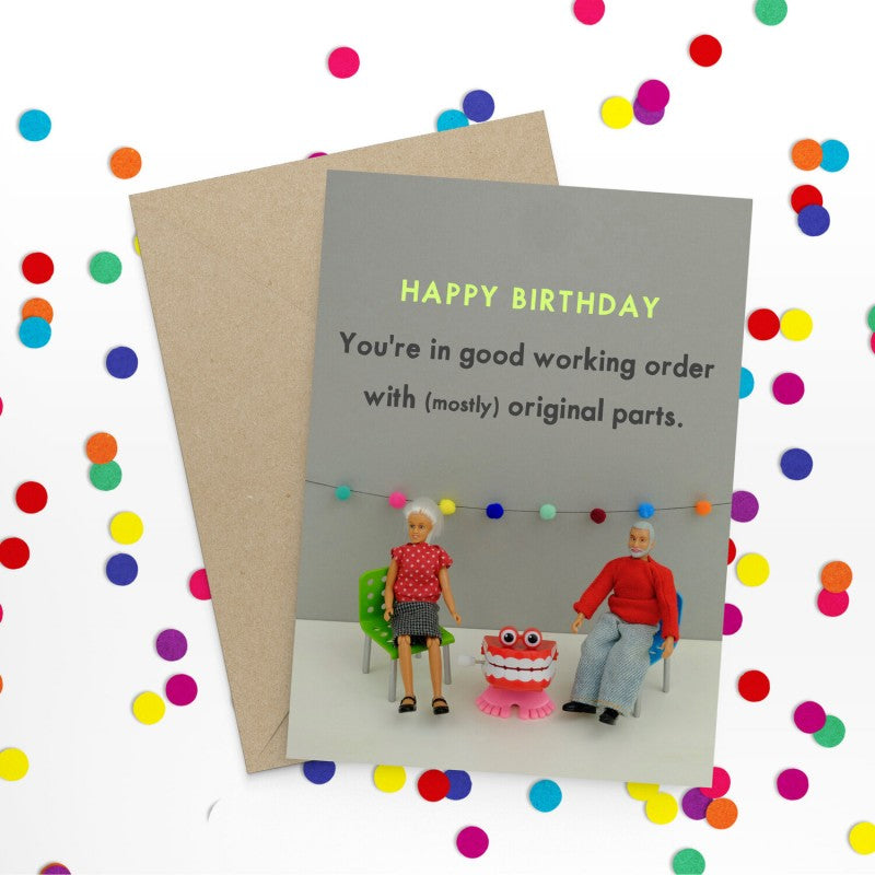 " Original Parts " Greeting Card